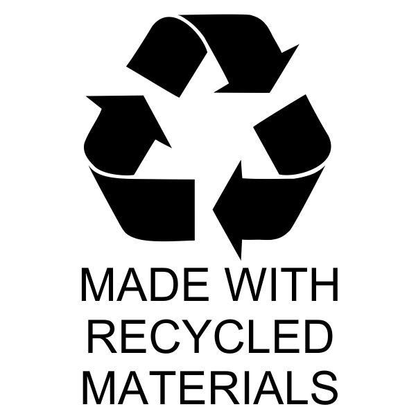 Made With Recycled Materials Stamp