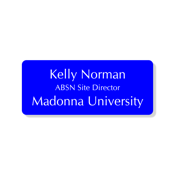Madonna University Name Tag