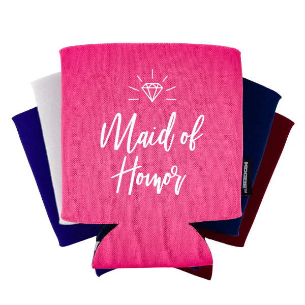 Koozie® Maid of Honor Bridal Shower Drink Cooler