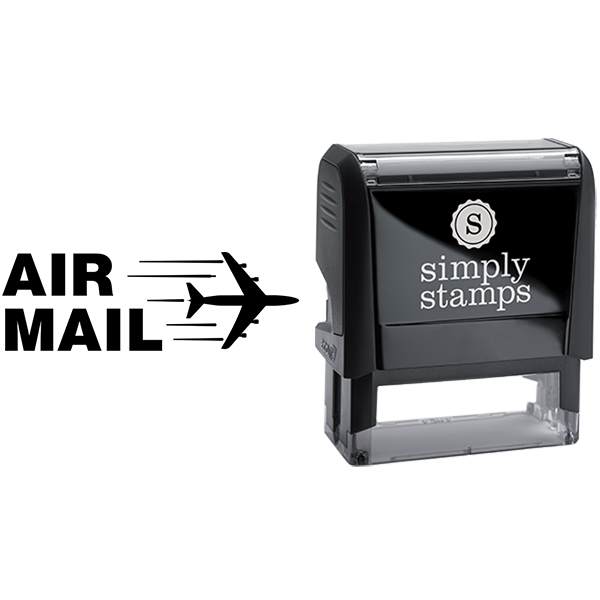 Airplane Air Mail Business Stamp