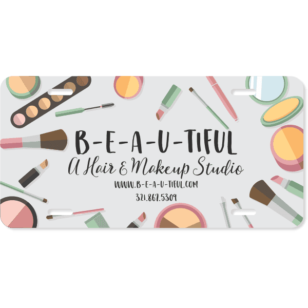 Makeup Artist License Plate