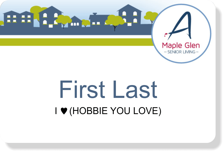 Maple Glen Name Tag