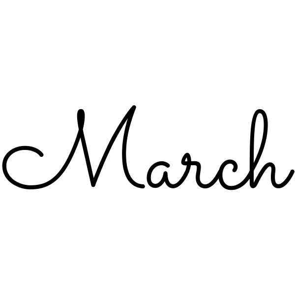 March Journal Stamp