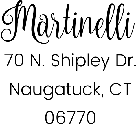 Martinelli Address Stamp