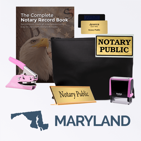 Maryland Pink Deluxe Notary Kit