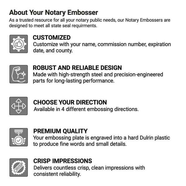 About Your Notary Embosser