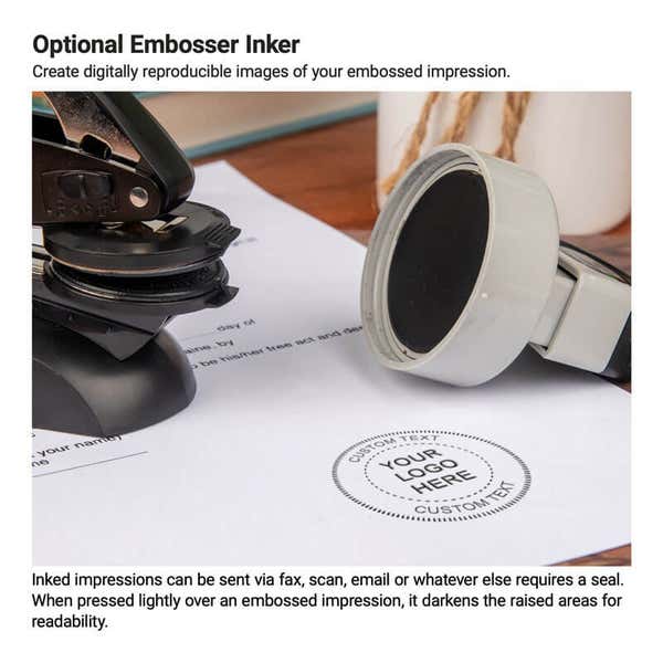 Add ink to your embossed impression to make it stand out! 