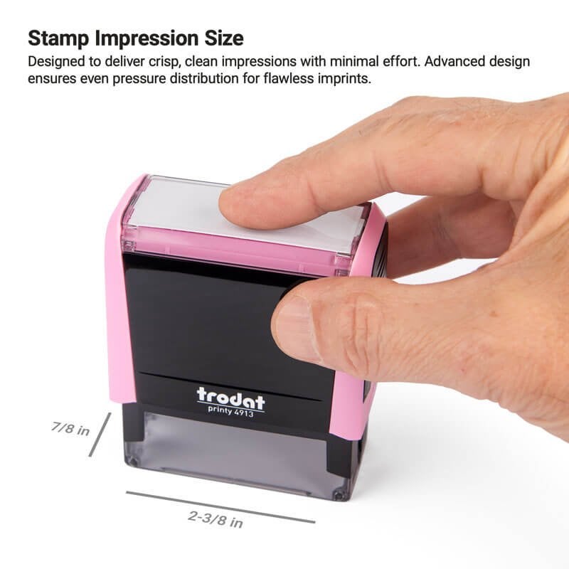 Stamp Impression Size