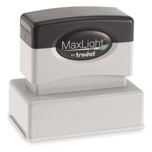 MaxLight Custom Pre-Inked Stamp - MAX-125S -  Black Ink