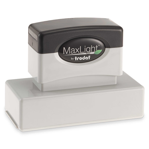 MaxLight Custom Pre-Inked Stamp - MAX-185S -  Black Ink