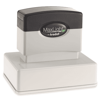 MaxLight Custom Pre-Inked Stamp - MAX-225Z -  Black Ink