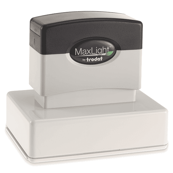 MaxLight Custom Pre-Inked Stamp - MAX-225Z -  Black Ink