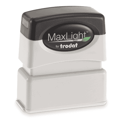 MaxLight Custom Pre-Inked Stamp - MAX-75S -  Black Ink