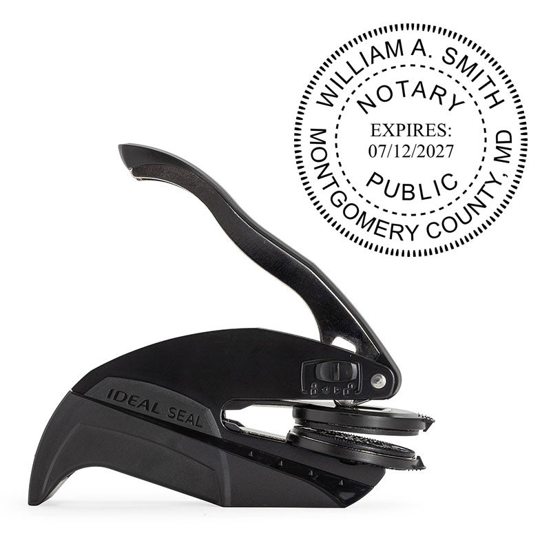 Maryland Notary Round Seal Embosser