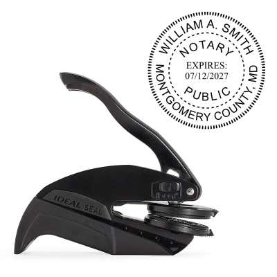Maryland Notary Round Seal Embosser