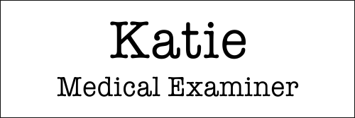 Medical Examiner Halloween Costume Name Tag