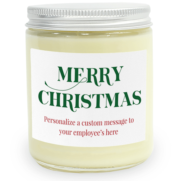 Merry Christmas Deco Glass Candle Corporate Gift