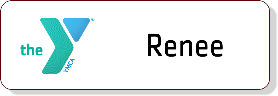 Metro YMCA MS Name Tag - Green/Blue Logo