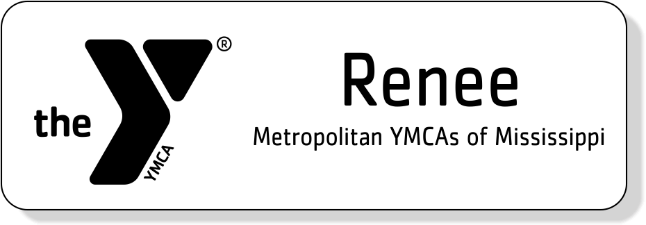 Metro YMCA MS Name Tag - 2 line