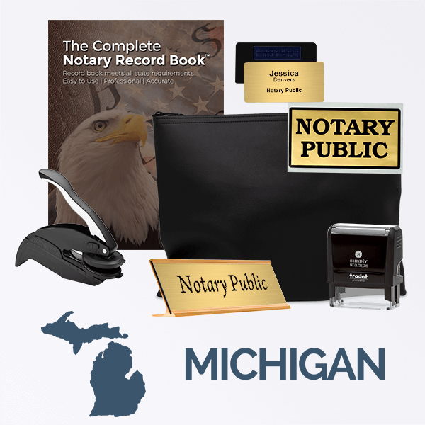 Michigan Deluxe Notary Kit