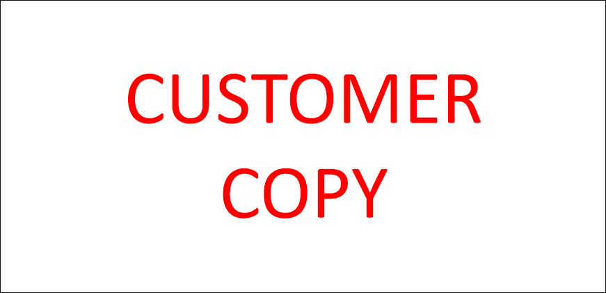 Middlesex 4926 Customer Copy Stamp