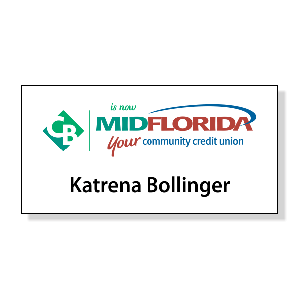 CB is now MIDFLORIDA Credit Union Name Tag