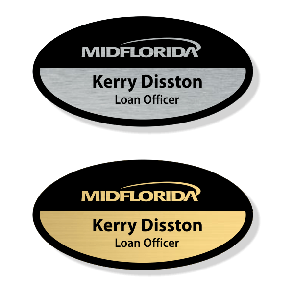 MIDFLORIDA Credit Union Name and Title Name Tag