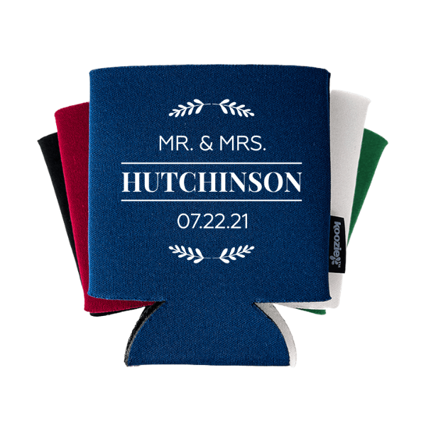 Koozie® Minimal Wreath Wedding Drink Cooler