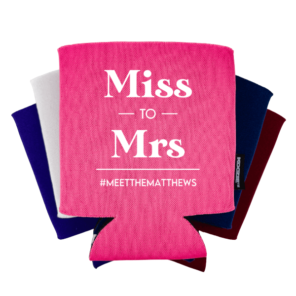 Koozie® Miss to Mrs Bridal Shower Drink Cooler