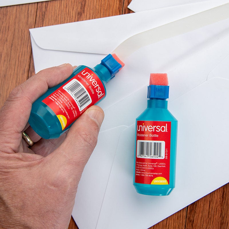 The Envelope Sealer - 2oz Bottle comes in handy when sending holiday greeting cards