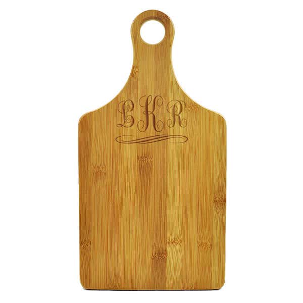 Monogram Paddle Cutting Board