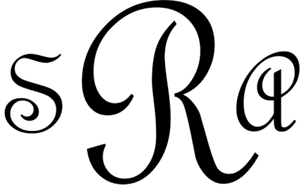 Monogram Self-Inking Rubber Stamp