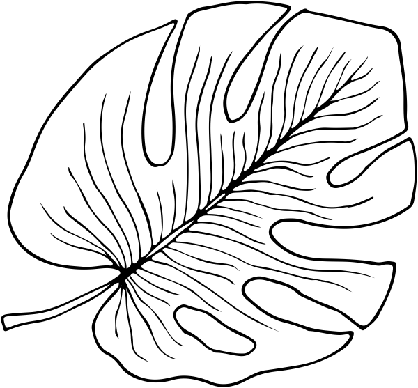 Monstera Leaf Stamp
