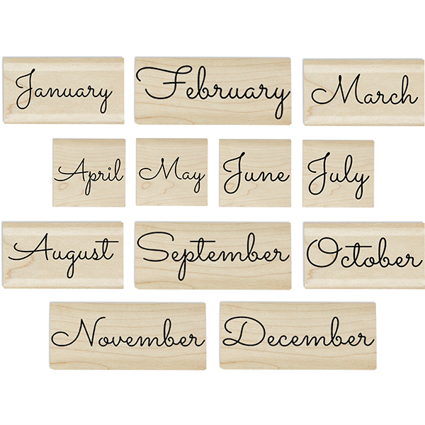 Months of the Year Stamp Set