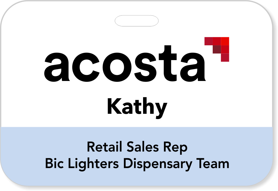 Mosaic Pro Acosta Bic Lighters Name Tag