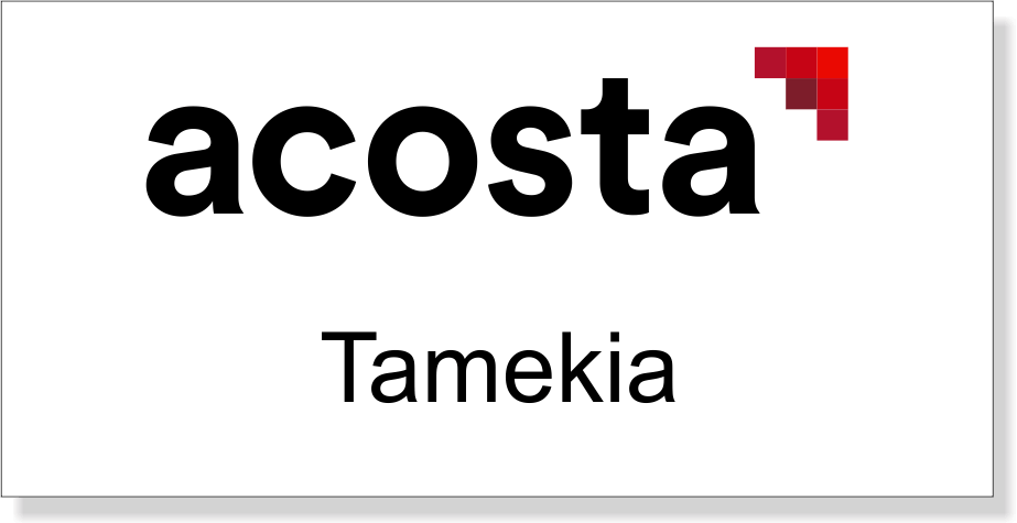 Mosaic Pro Acosta Sales & Marketing Name Tag 1.5x3"