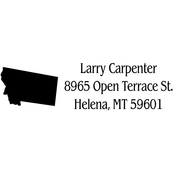 Montana Return Address Stamp