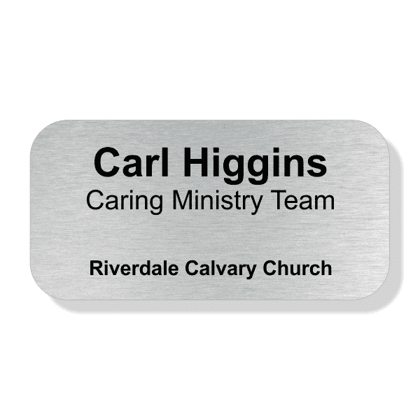 Engraved Religious Name Tag