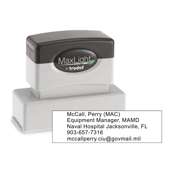 Jacksonville Naval Hospital - Pre-inked Medium Stamp up to 5 lines