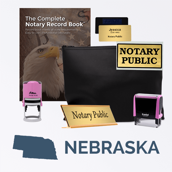 Nebraska Pink Deluxe Notary Kit