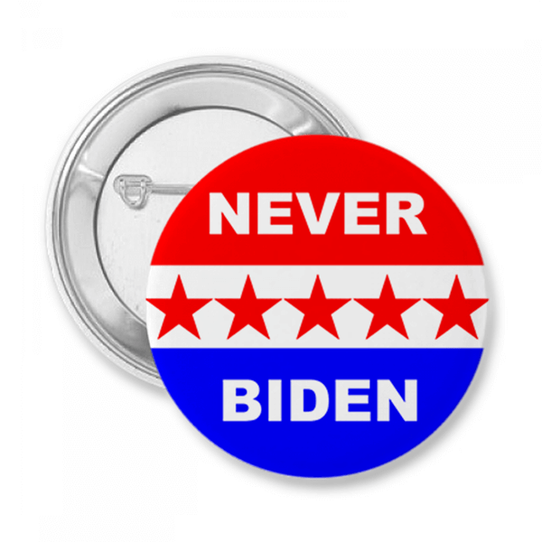 Never Biden Button
