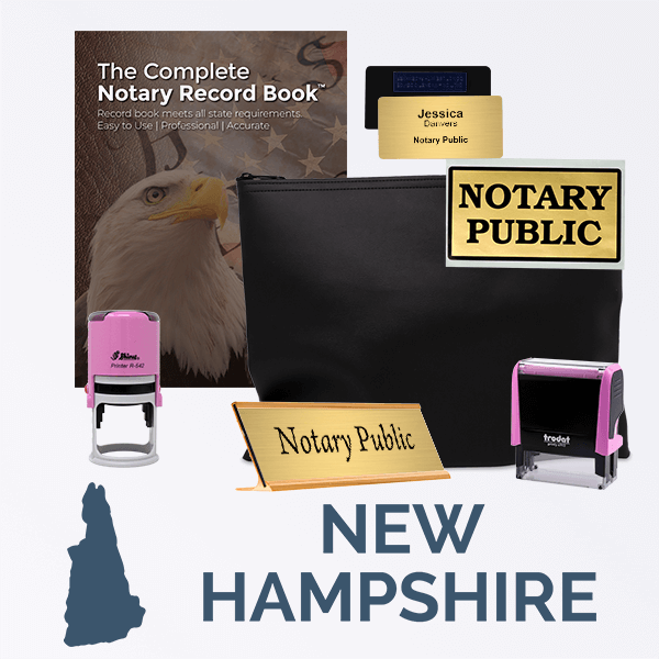 New Hampshire Pink Deluxe Notary Kit