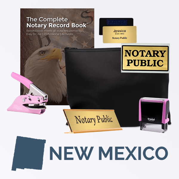 New Mexico Pink Deluxe Notary Kit