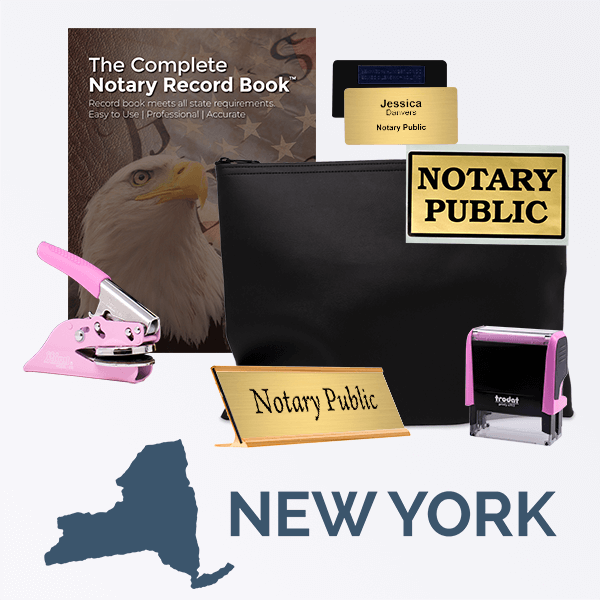 New York Pink Deluxe Notary Kit