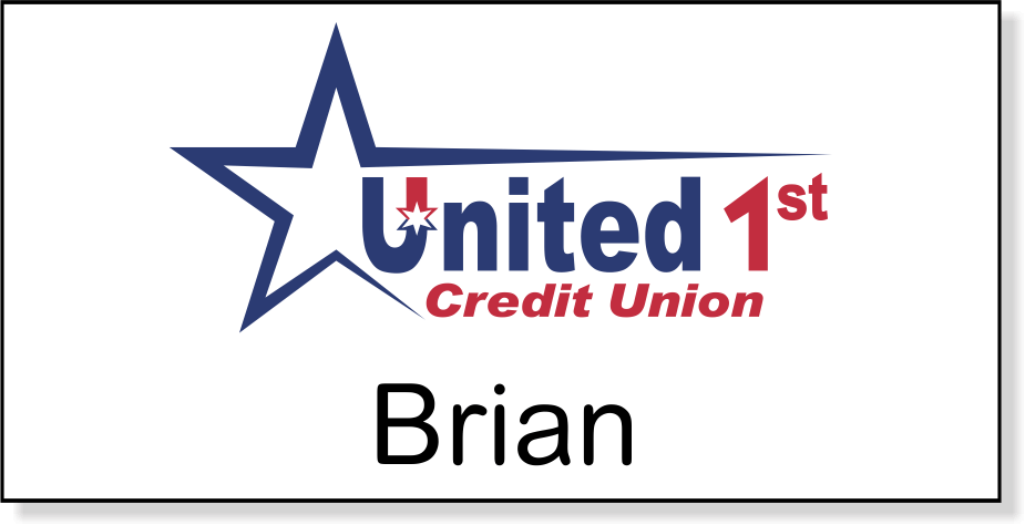 Launch United 1st FCU Name Tag