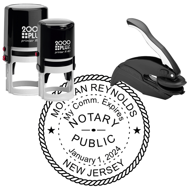 New Jersey Round Notary Seal