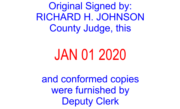 9th JCC copies furnished by Deputy Clerk dater