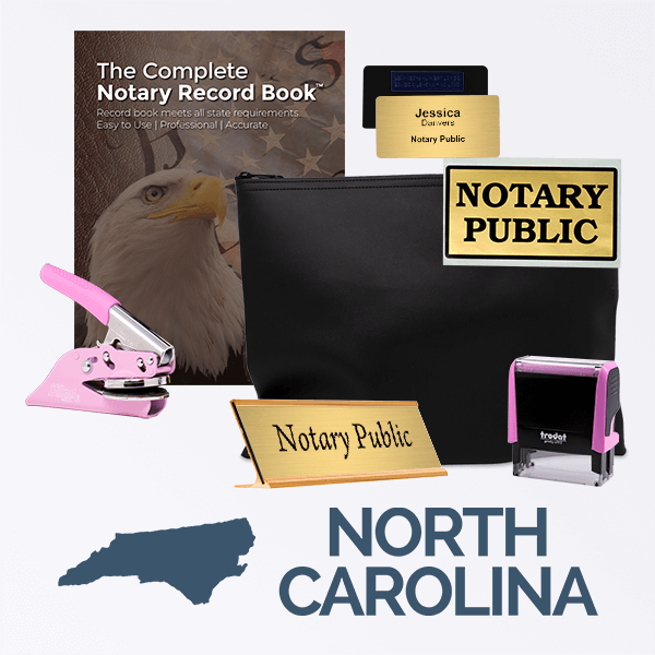 North Carolina Pink Deluxe Notary Kit