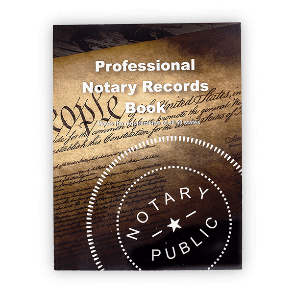 Professional Notary Records Book