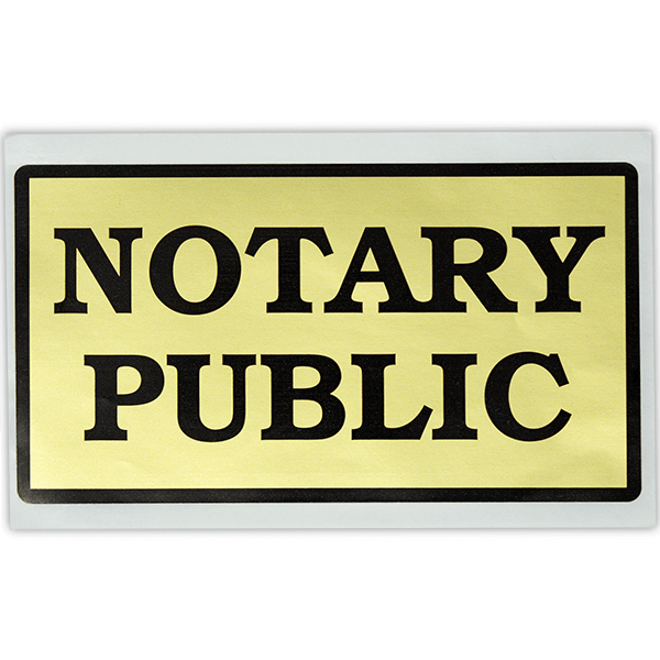 Notary Public Decal